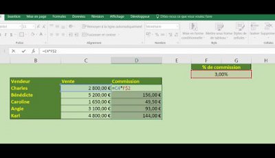 Reproduire un calcul Excel avec une cellule fixe